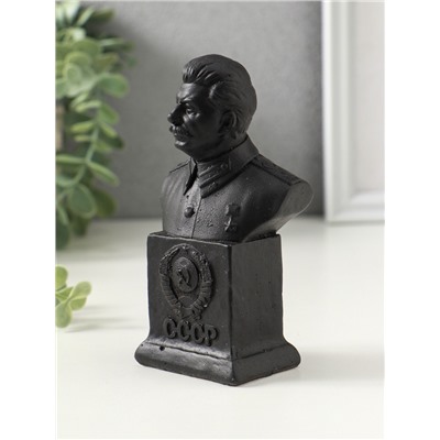 Бюст «Сталина И. В», фигурка гипс, 12×6.5×4.5 см, графит