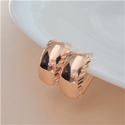 Серьги ювелирная бижутерия коллекция "Дубай", покрытие позолота с алмазной гранью, арт.213.544