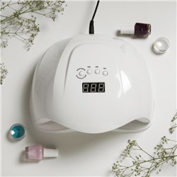 Лампа для маникюра Luazon LUF-02, UV/LED, 36 диодов, 54 Вт, таймер, 220 В, белая
