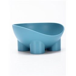 Миска для животных БЕГЕМОТ 0.3 л, Soft-touch, серо- голубой