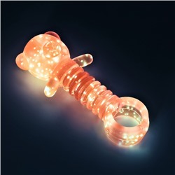 Игрушка для собак жевательная светящаяся в темноте «Медвежонок», 9×4.5 см