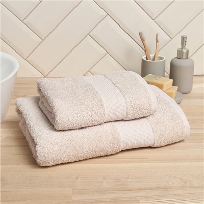 Полотенце махровое LoveLife «Нежность», 50×90 см, хлопок 100%, бежевое