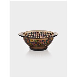 Бульонница «Дымка. Кружочки», 510 мл, d=13.5 см, стекло, коричневая