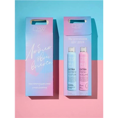 DEW Professional Набор для волос: Текстурирующий спрей + Сухой шампунь, 200 мл x 2 27962