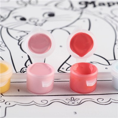 Картина по номерам для детей «Кошечка Мари», 21×15 см, Коты Аристократы