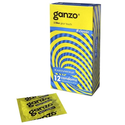 Классические презервативы с обильной смазкой Ganzo Classic - 12 шт.