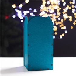 Подарочная коробка деревянная с ёлочной игрушкой «Звёздочка», упаковка, 12.6×11.8×26 см