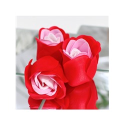 Мыльные розочки, трёхцветные, набор 6 шт.