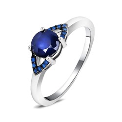 Кольцо, сапфир корунд , наносапфир, SL-RIC110