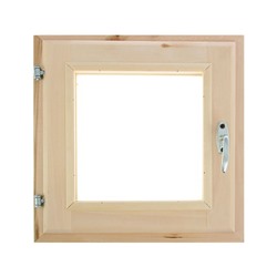 Окно деревянное, 40×40 см, двойное стекло, липа, Добропаровъ