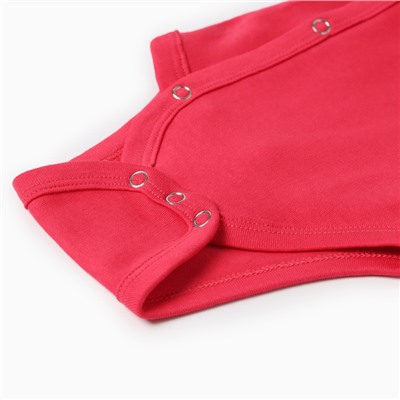 Боди детское MINAKU, рост 74-80 см, малиновое