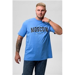 Футболка мужская 8503/1 (Голубой_москва)