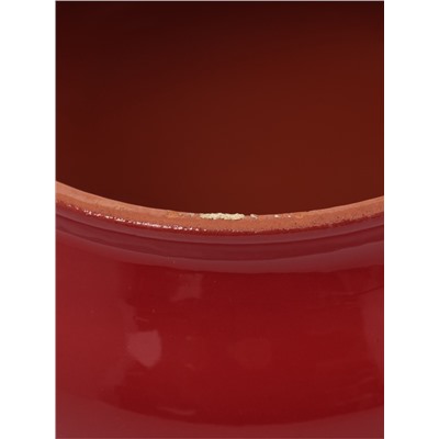 УЦЕНКА Горшочек под жаркое «Вятский» 0.7 л, красный, нет крышки