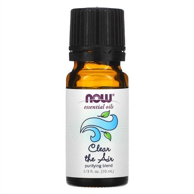 Now Foods, Essential Oils, Clear the Air, очищающая смесь, 10 мл (1/3 жидк. унции)