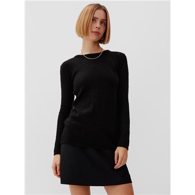 Джемпер женский MINAKU: Knitwear collection, чёрный, размер 48