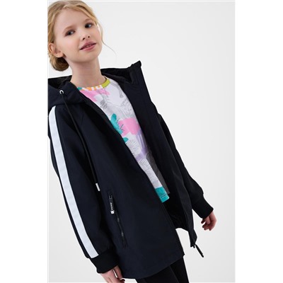 Куртка текстильная с полиуретановым покрытием для девочек (ветровка) PLAYTODAY, 1240306