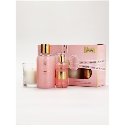 Подарочный набор женский Nude Mood, гель для душа, ароматическая свеча, мист для тела, URAL LAB