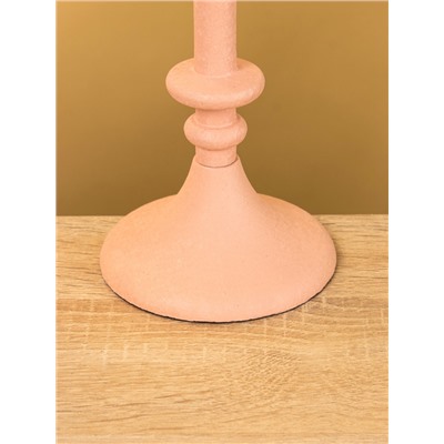 Подсвечник на 1 свечу «Пудровый», 10×10×26 см