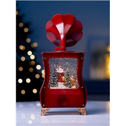 Фигура светодиодная «Граммофон» 36×16×9 см, от батареек 3хААА, музыка, USB, свечение тёплое белое