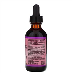 Bluebonnet Nutrition, Жидкий метилкобаламин, Витамин B12, Натуральный вкус малины, 5000 мкг, 2 жидких унции (59 мл)