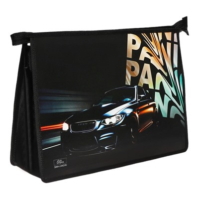 Папка для труда, А4, пластиковая, 32.5×23×10 см «Тачка Panic»