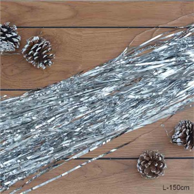 Дождик голография 1,5 м / NGA-13 /уп 10/4000/ серебро / ВЫПИСЫВАТЬ по 10 штук