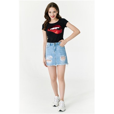 Футболка 7151 (Черный)