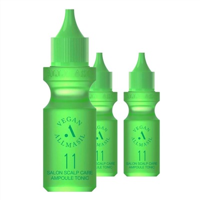 AllMasil Ампульный тоник для салонного ухода за кожей головы / Vegan 11 Salon Scalp Care Ampoule Tonic, 3 шт. х 30 мл 23633