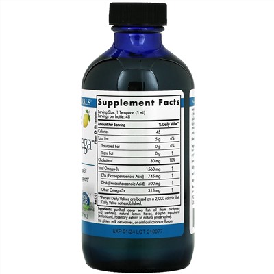 Nordic Naturals, Arctic Omega, Lemon, 8 fl oz (237 ml)