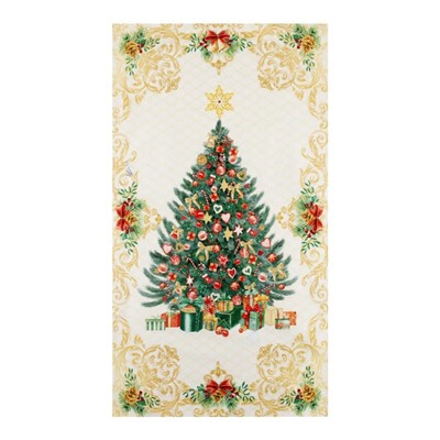 Новогоднее полотенце «Этель» Golden Christmas 40×73 см, 100% хл, саржа 190 г/м²