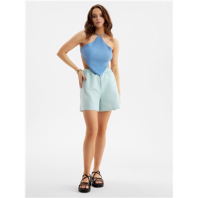 Топ вязаный женский MIST, размер onesize, голубой