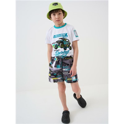 Шорты текстильные плавательные для мальчиков, средней длины