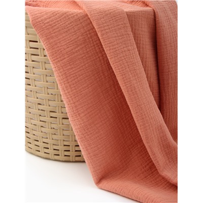 Пелёнка муслиновая Крошка Я «Peach», 135×100 см, двухслойная, 100 % хлопок