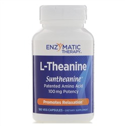 Enzymatic Therapy, L-теанин, 180 вегетарианских капсул