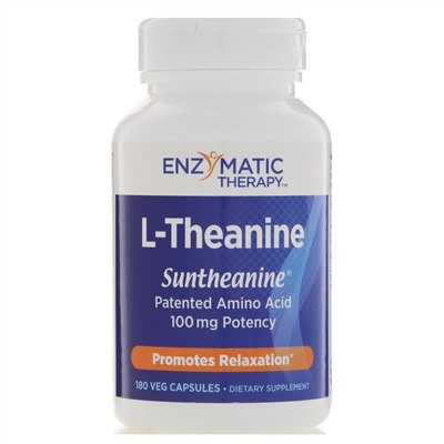 Enzymatic Therapy, L-теанин, 180 вегетарианских капсул