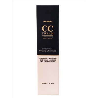 MEDIBEAU Многофункциональный CC-крем для лица / CC Cream Whitening & Anti Wrinkle SPF 50+/PA+++, 50 мл