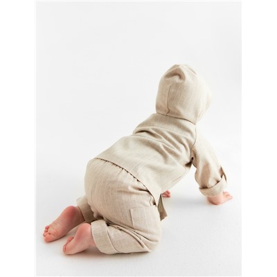 Брюки детские MINAKU, рост 80-86 см, бежевые