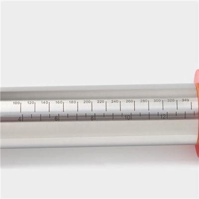 УЦЕНКА Скалка с ограничителями кондитерская, 43×5.5 см, рабочая 35 см