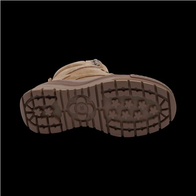 Ботинки из натуральной кожи на меху 88301-10 коричневые