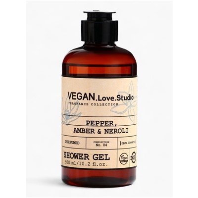 Подарочный набор женский VEGAN.Love.Studio, гель для душа, мыло для рук, парфюмированный, перец, амбра, нероли