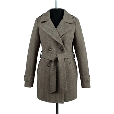 01-12247 Пальто женское демисезонное (пояс)