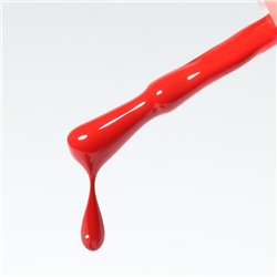 Гель лак для ногтей, однотонный, трехфазный, 10 мл, LED/UV, красный (140)