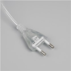 Светодиодная фигура «Серебристые подарки с красной лентой» 15, 20, 25 см, текстиль, металл, 220 В, свечение тёплое белое