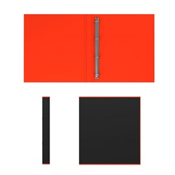 Папка 4 кольца 35мм Accent 51082 красная ламинированная ErichKrause