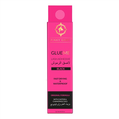 Pinky Goat, Клей для ресниц Glue Me, угольно-черный, 1 пара