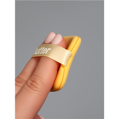 Спонжи для макияжа, в футляре, 2 шт., жёлтые