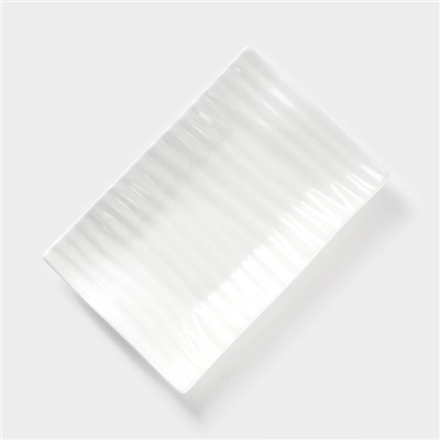 Блюдо Wilmax, 18×11.5 см, фарфор, белое