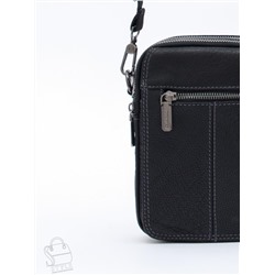 Сумка мужская кожаная 8611S black Fuzhiniao  в Новосибирске