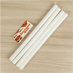 Палочки-дюбели для кондитерских изделий, d=1.8 см, 32 см, 4 шт., пластик, белые