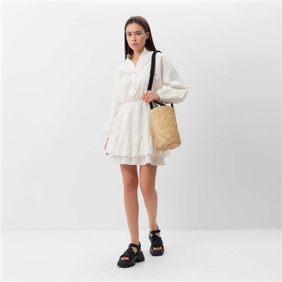 Платье мини женское MIST Summer time, размер 40-42, белое